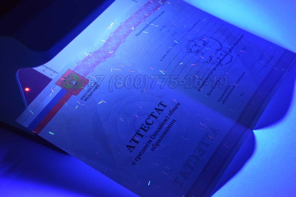 Бланк аттестата за 11 класс Гознак 2010-2013 год выпуска г.Челябинск